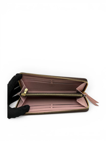 LOUIS VUITTON MONOGRAM CANVAS CLEMENCE WALLET - PINK INTERIOR