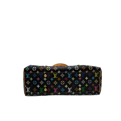 LOUIS VUITTON AURELIA BLACK MULTICOLOR TOTE