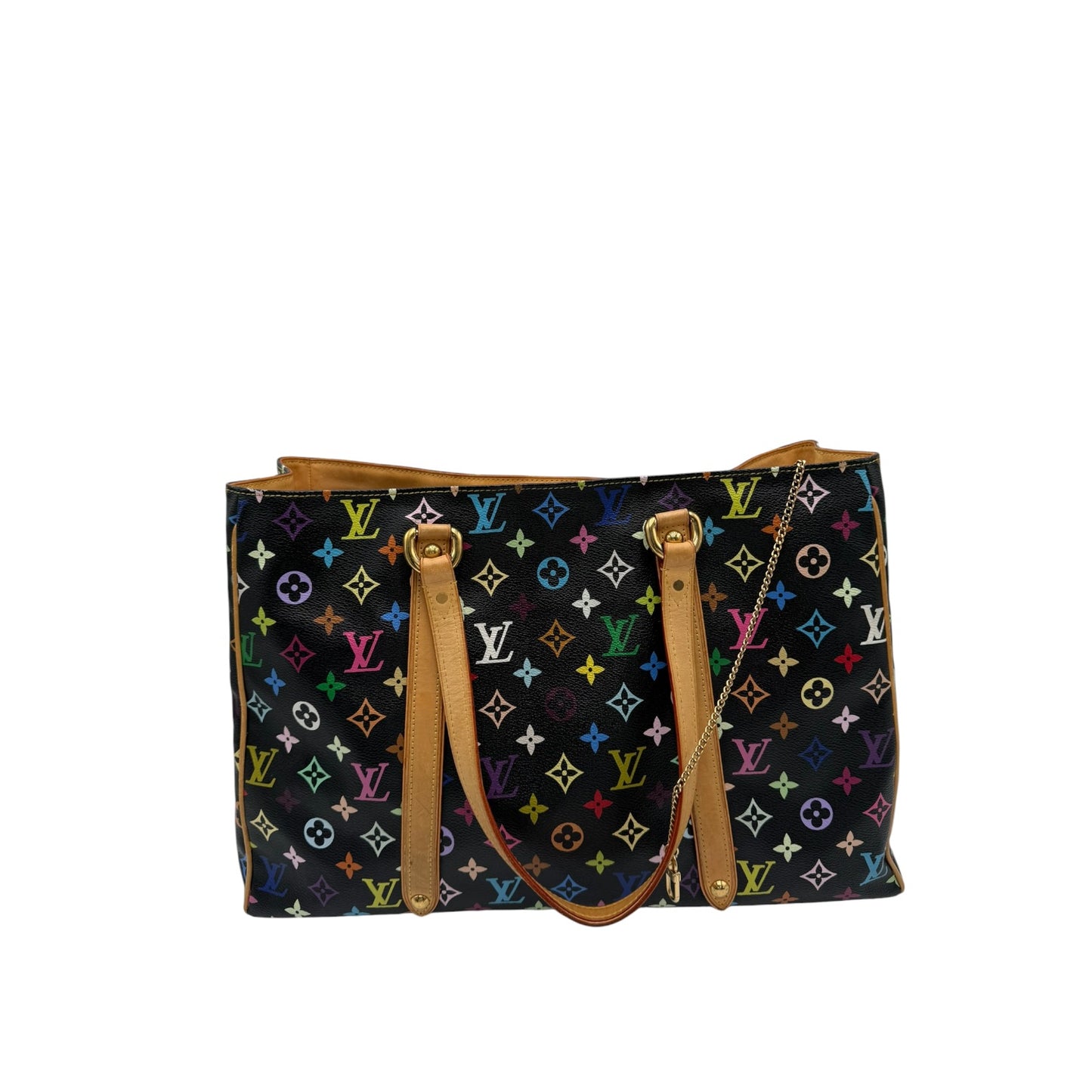LOUIS VUITTON AURELIA BLACK MULTICOLOR TOTE
