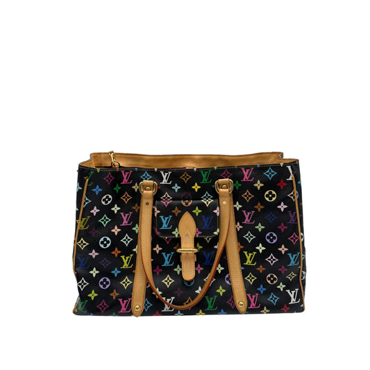 LOUIS VUITTON AURELIA BLACK MULTICOLOR TOTE