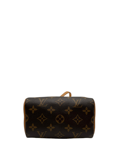 LOUIS VUITTON MONOGRAM SPEEDY NANO CANVAS BAG