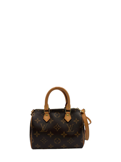 LOUIS VUITTON MONOGRAM SPEEDY NANO CANVAS BAG