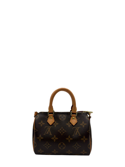 LOUIS VUITTON MONOGRAM SPEEDY NANO CANVAS BAG