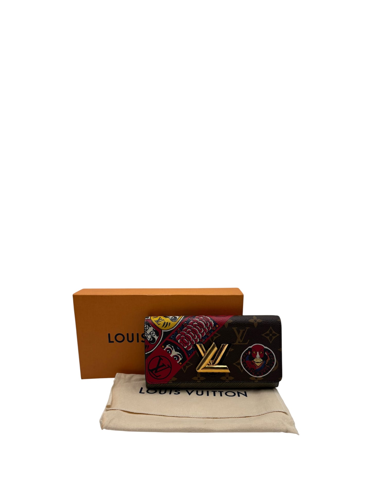 LOUIS VUITTON KABUKI TWIST CHAIN WALLET IN MONOGRAM CANVAS AND EPI LEATHER 2018 CRUISE COLLECTION
