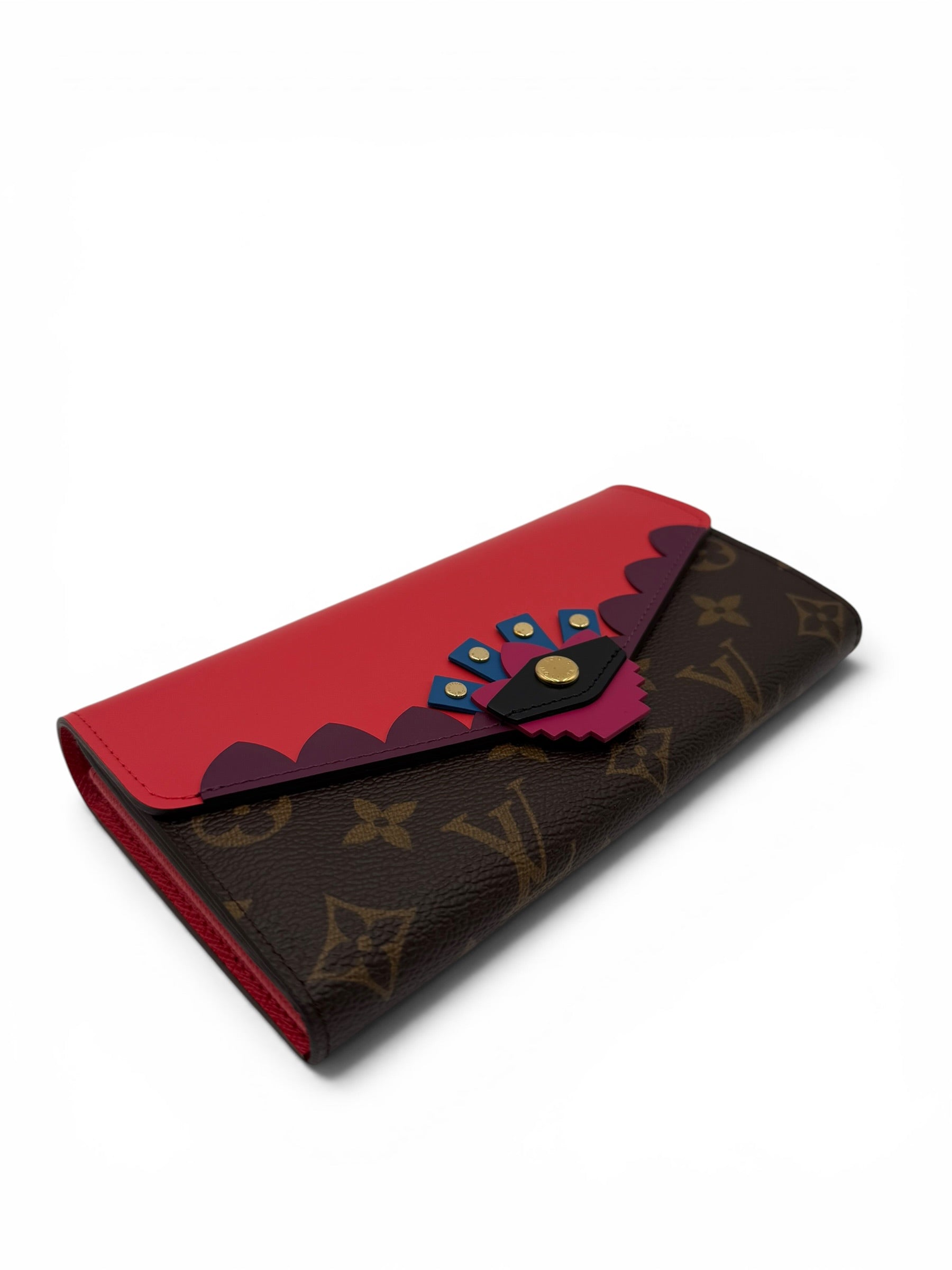 LOUIS VUITTON MONOGRAM FLAMINGO SARAH WALLET