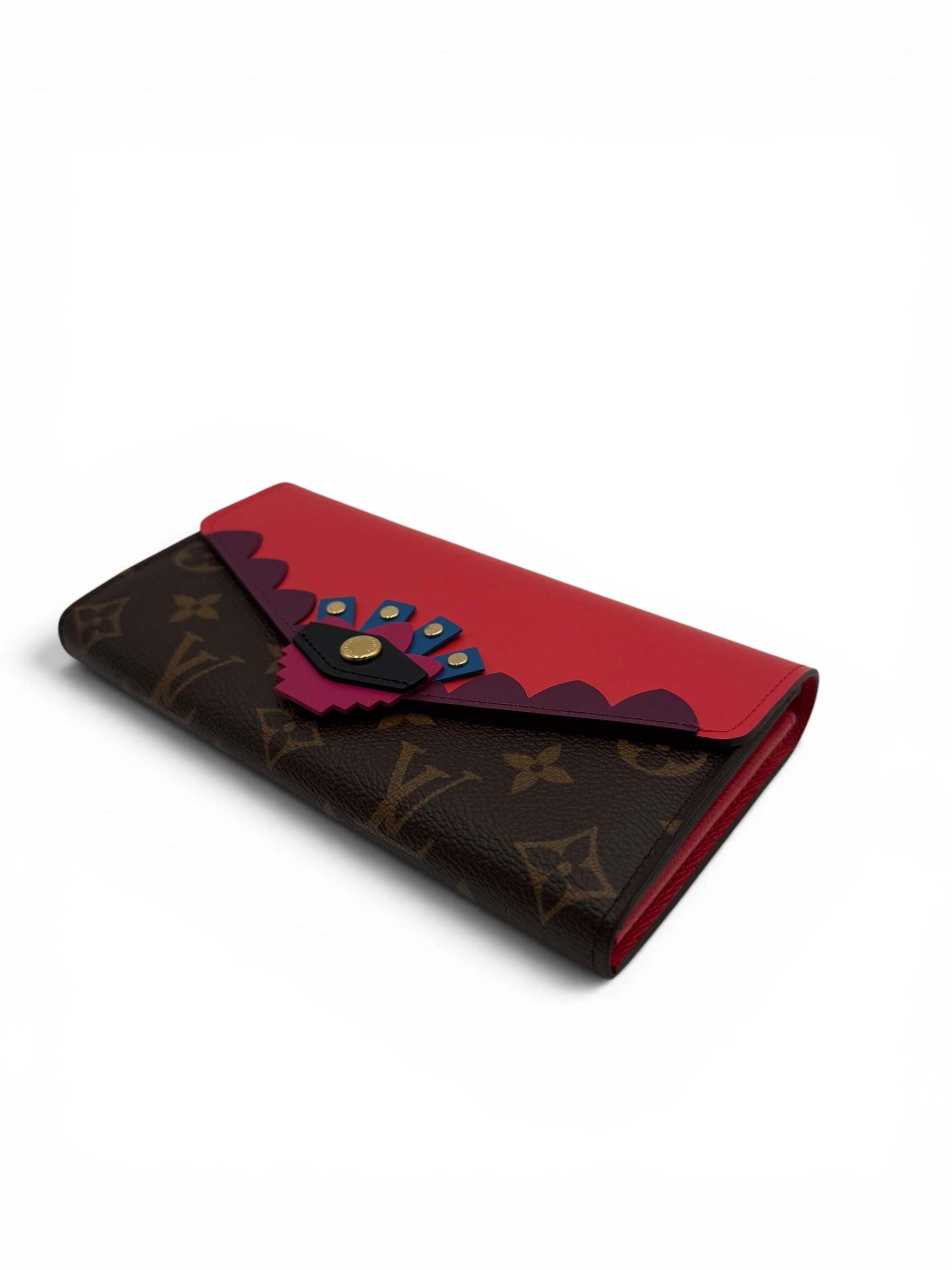 LOUIS VUITTON MONOGRAM FLAMINGO SARAH WALLET