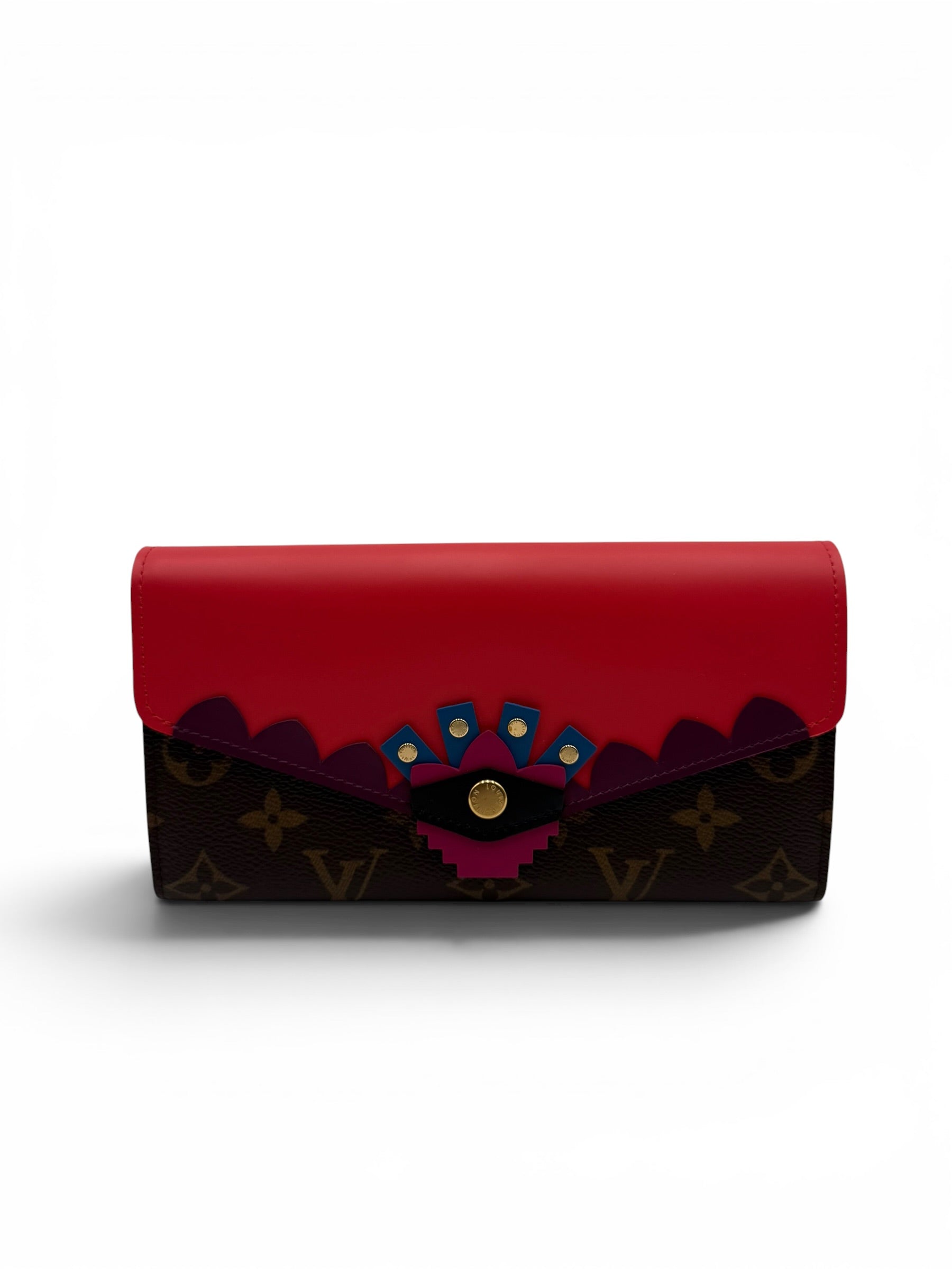 LOUIS VUITTON MONOGRAM FLAMINGO SARAH WALLET