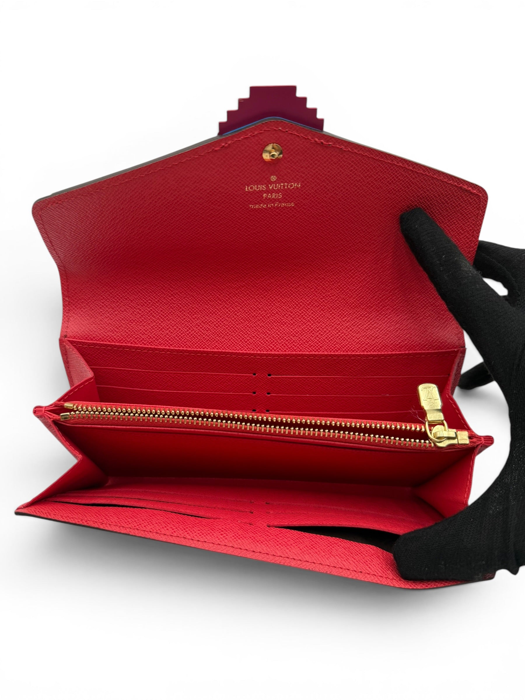 LOUIS VUITTON MONOGRAM FLAMINGO SARAH WALLET