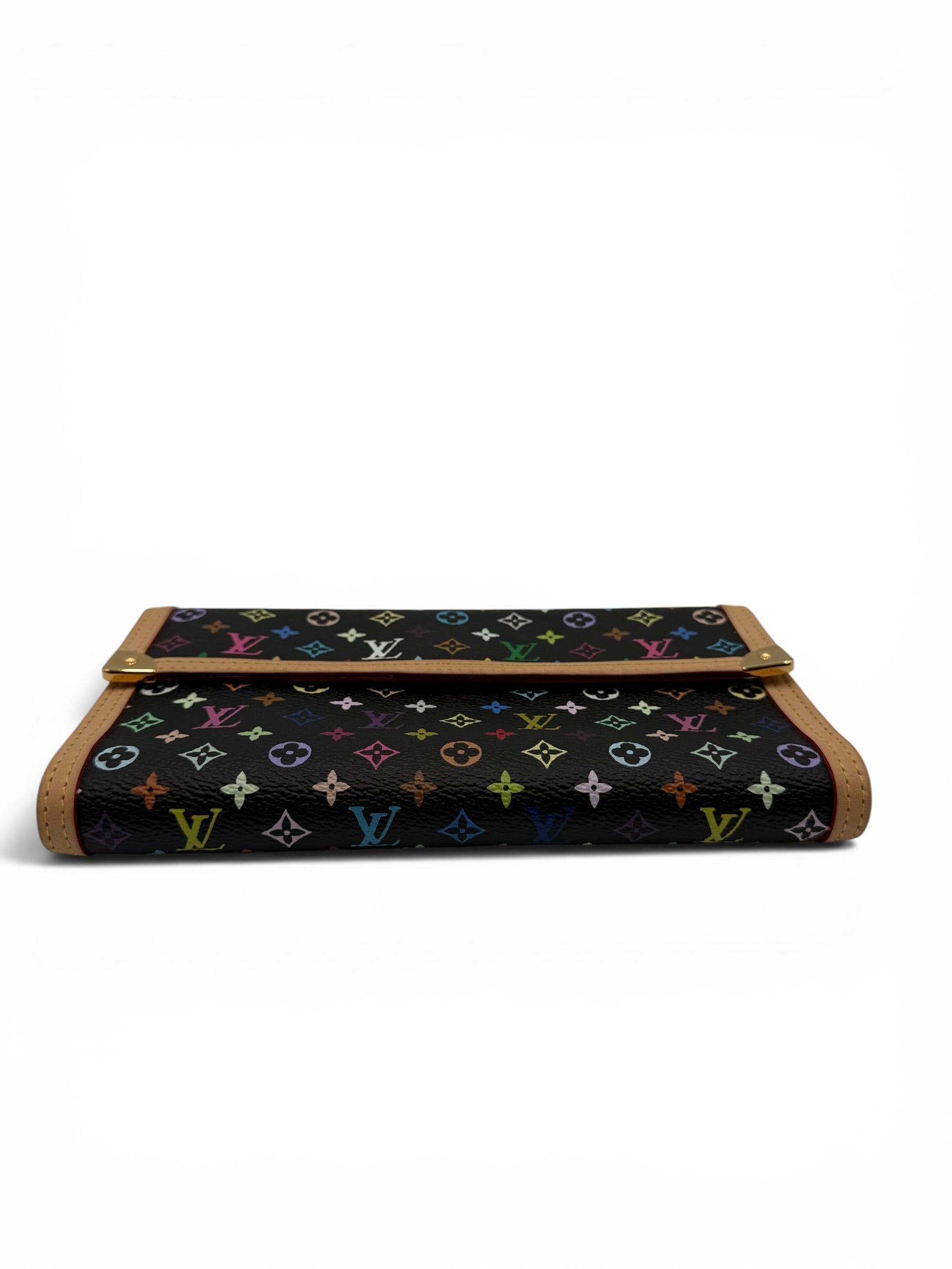 LOUIS VUITTON BLACK MULTICOLOR MONOGRAM CANVAS WALLET