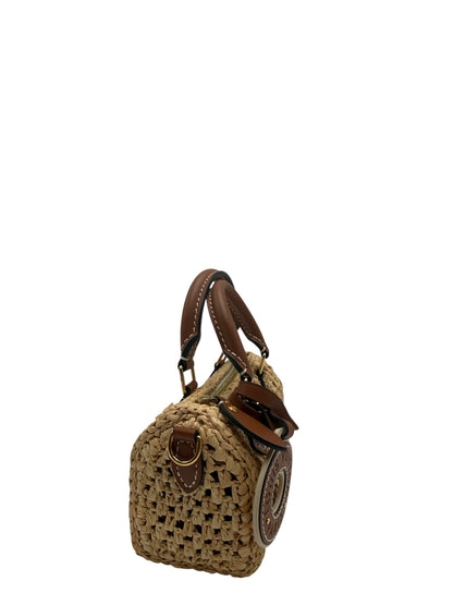LOUIS VUITTON RAFFIA NANO SPEEDY NATURAL TAN