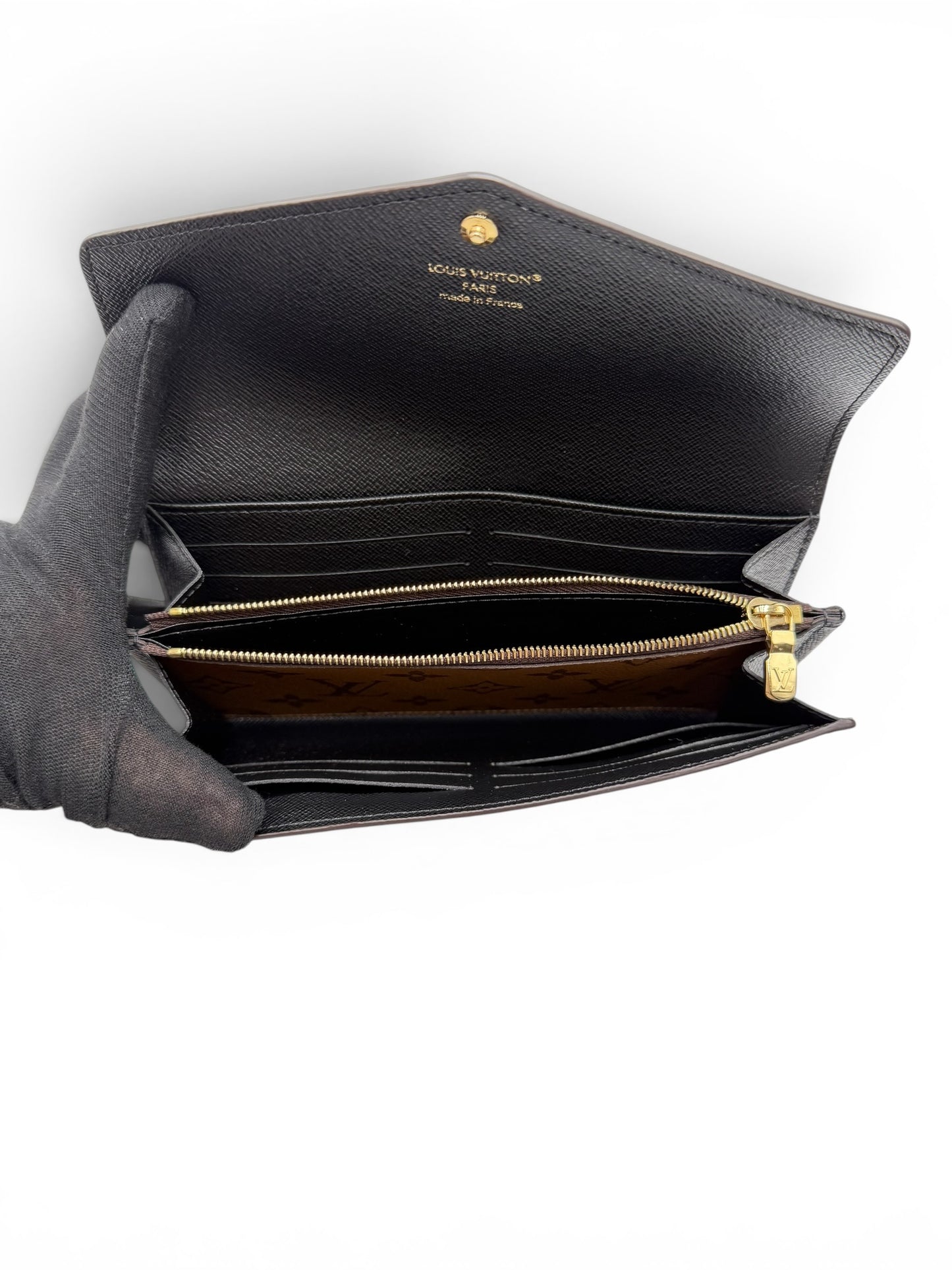 LOUIS VUITTON REVERSE MONOGRAM SARAH WALLET