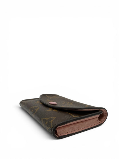 LOUIS VUITTON ROSALIE COIN PURSE IN MONOGRAM ROSE BALLERINE