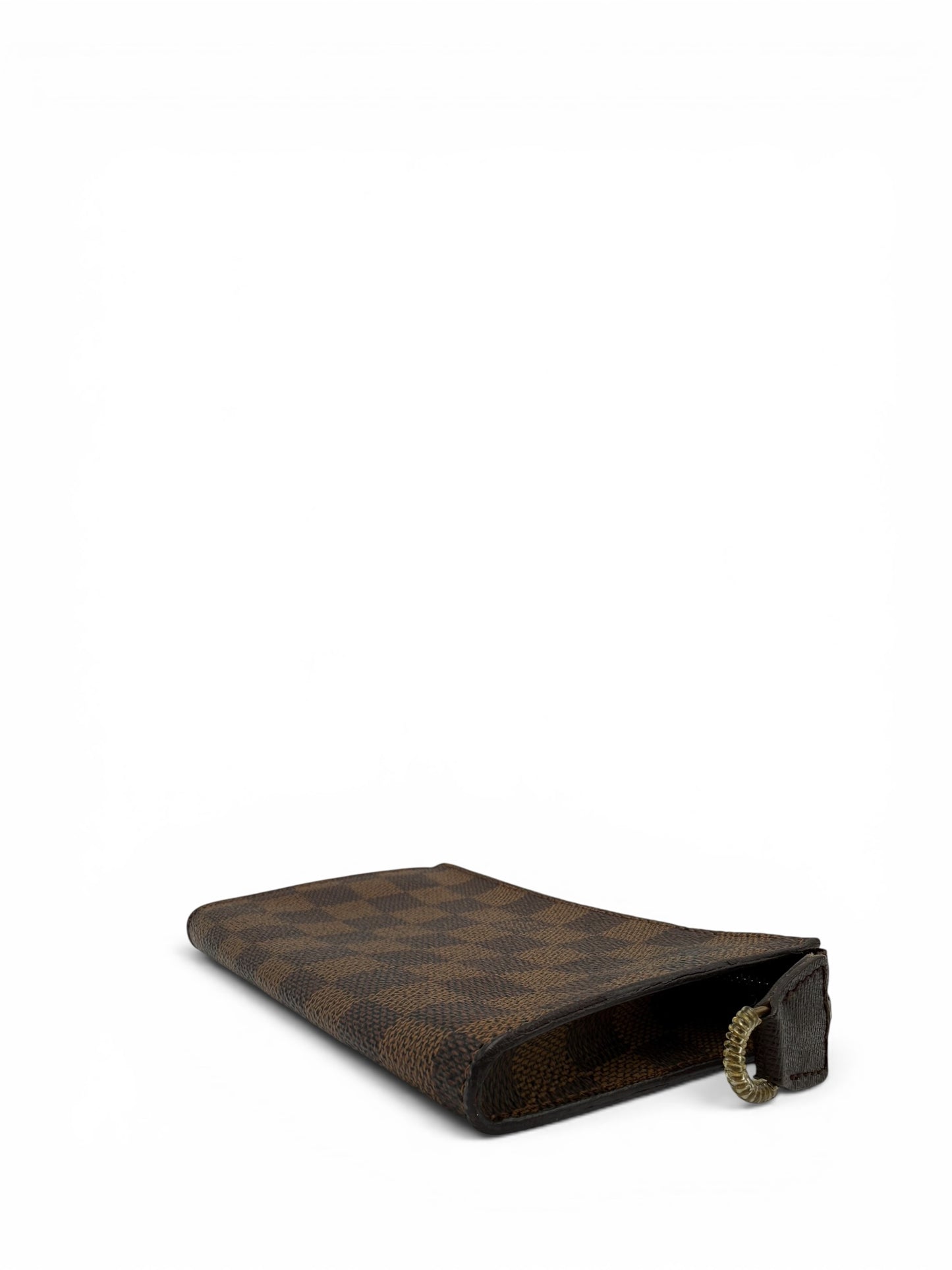 LOUIS VUITTON TOILETRY POUCH 15 IN DAMIER EBENE CANVAS