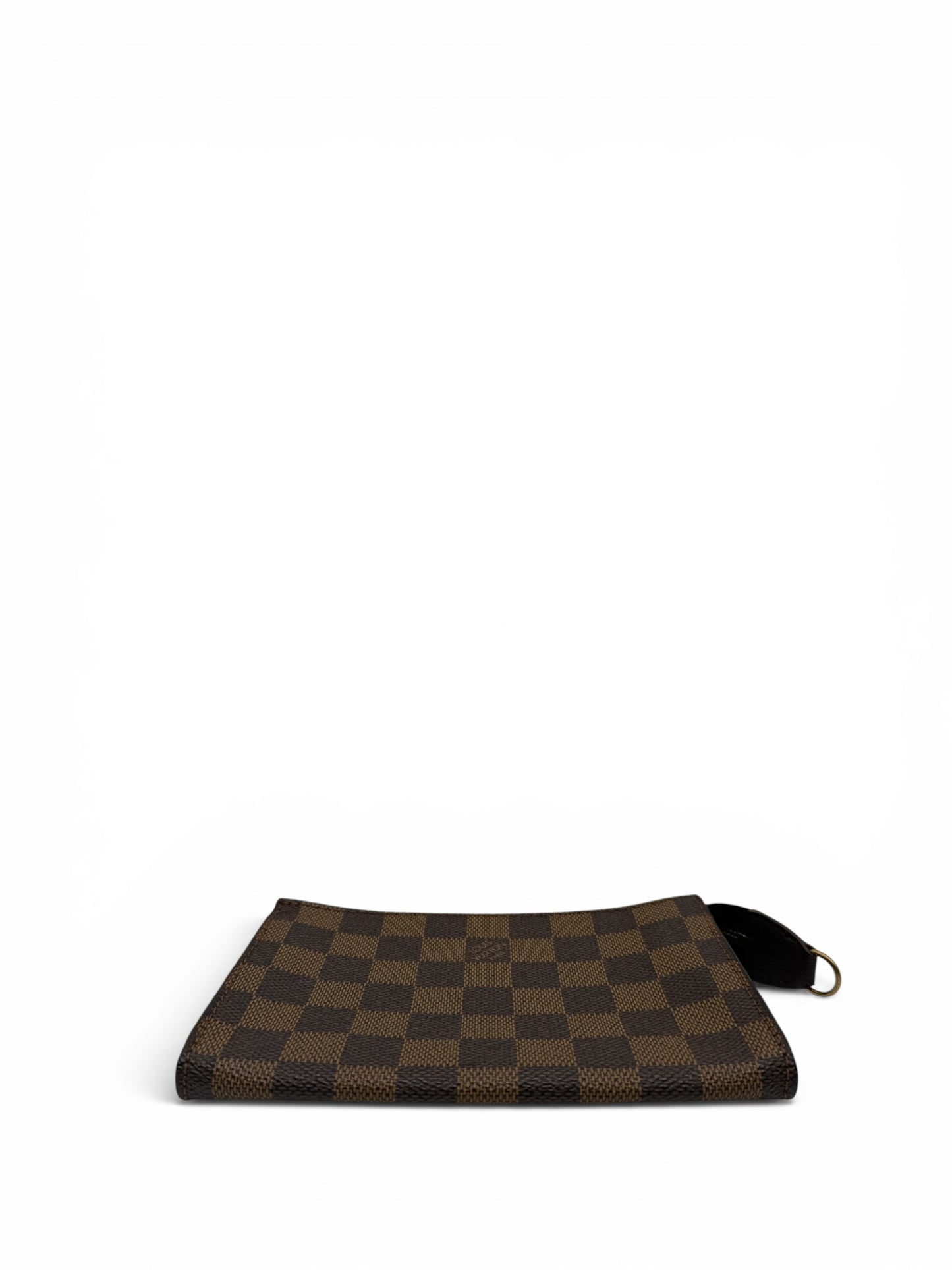 LOUIS VUITTON TOILETRY POUCH 15 IN DAMIER EBENE CANVAS