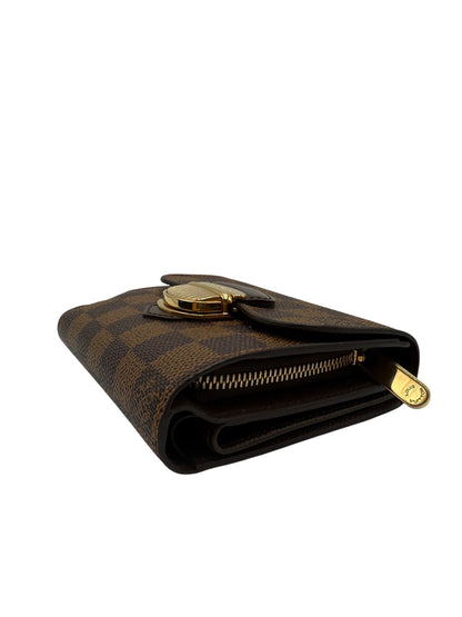 LOUIS VUITTON JOEY CANVAS DAMIER EBENE WALLET
