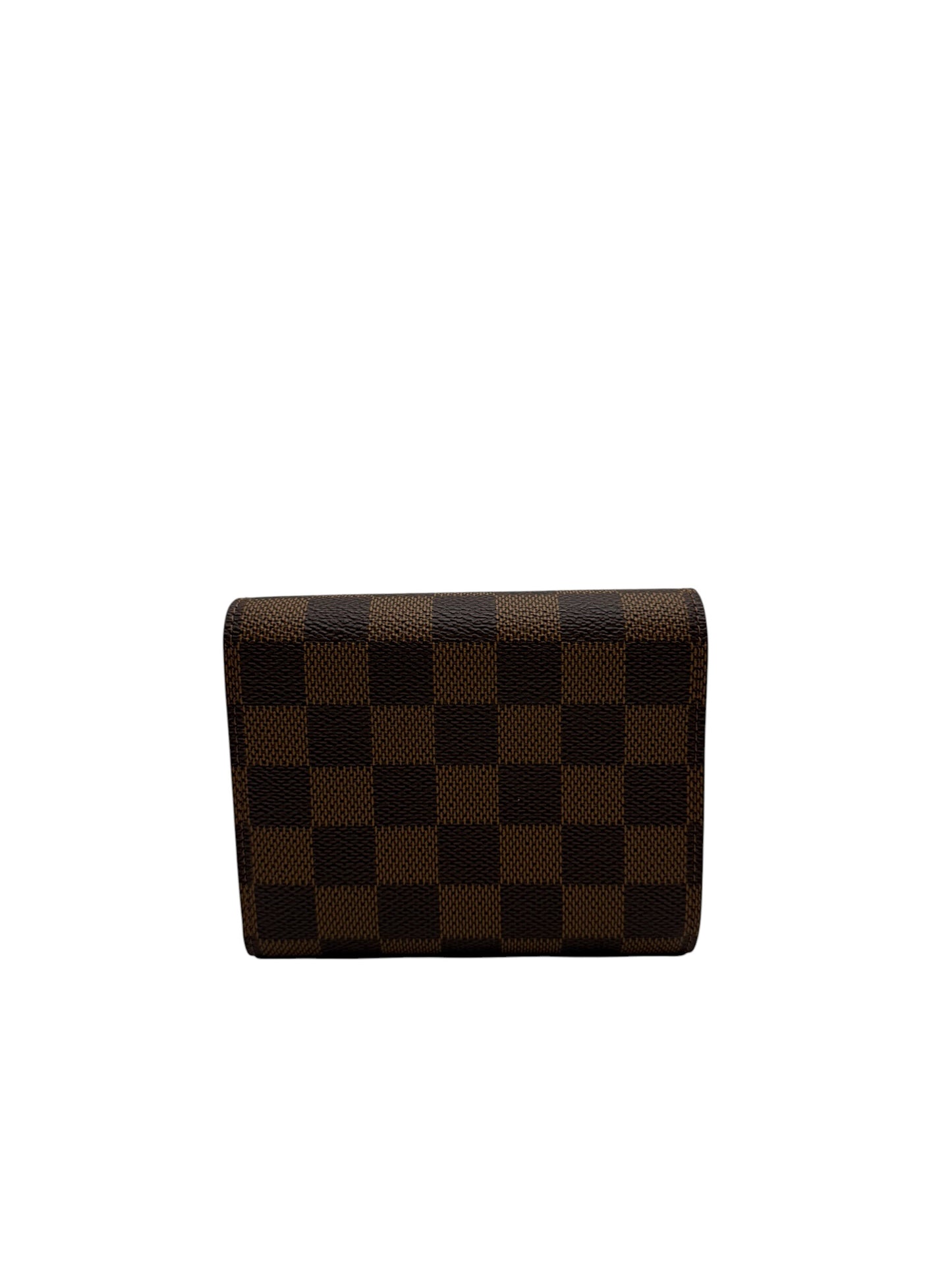 LOUIS VUITTON JOEY CANVAS DAMIER EBENE WALLET