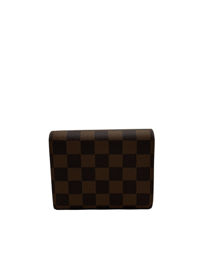 LOUIS VUITTON JOEY CANVAS DAMIER EBENE WALLET