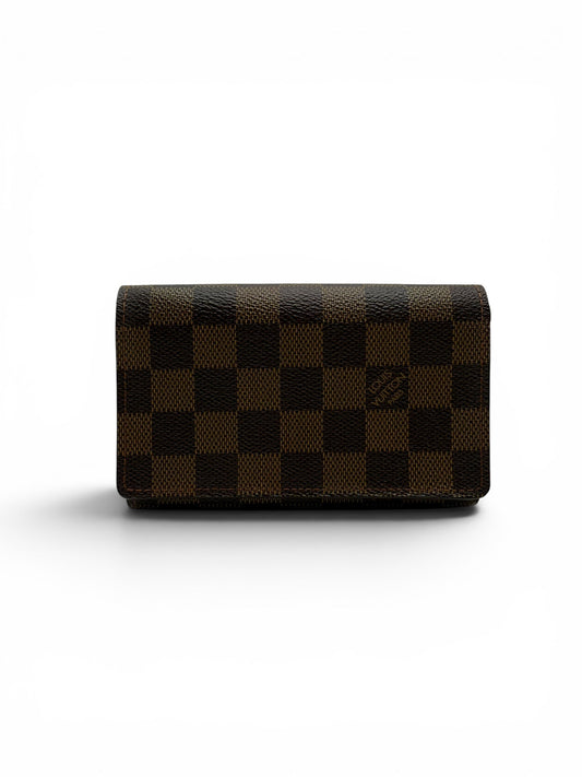 LOUIS VUITTON DAMIER EBENE CANVAS PORTE MONNAIE BILLETS TRESOR WALLET