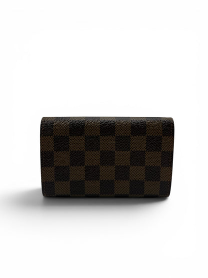 LOUIS VUITTON DAMIER EBENE CANVAS PORTE MONNAIE BILLETS TRESOR WALLET