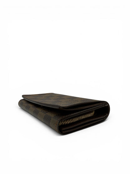 LOUIS VUITTON DAMIER EBENE CANVAS PORTE MONNAIE BILLETS TRESOR WALLET