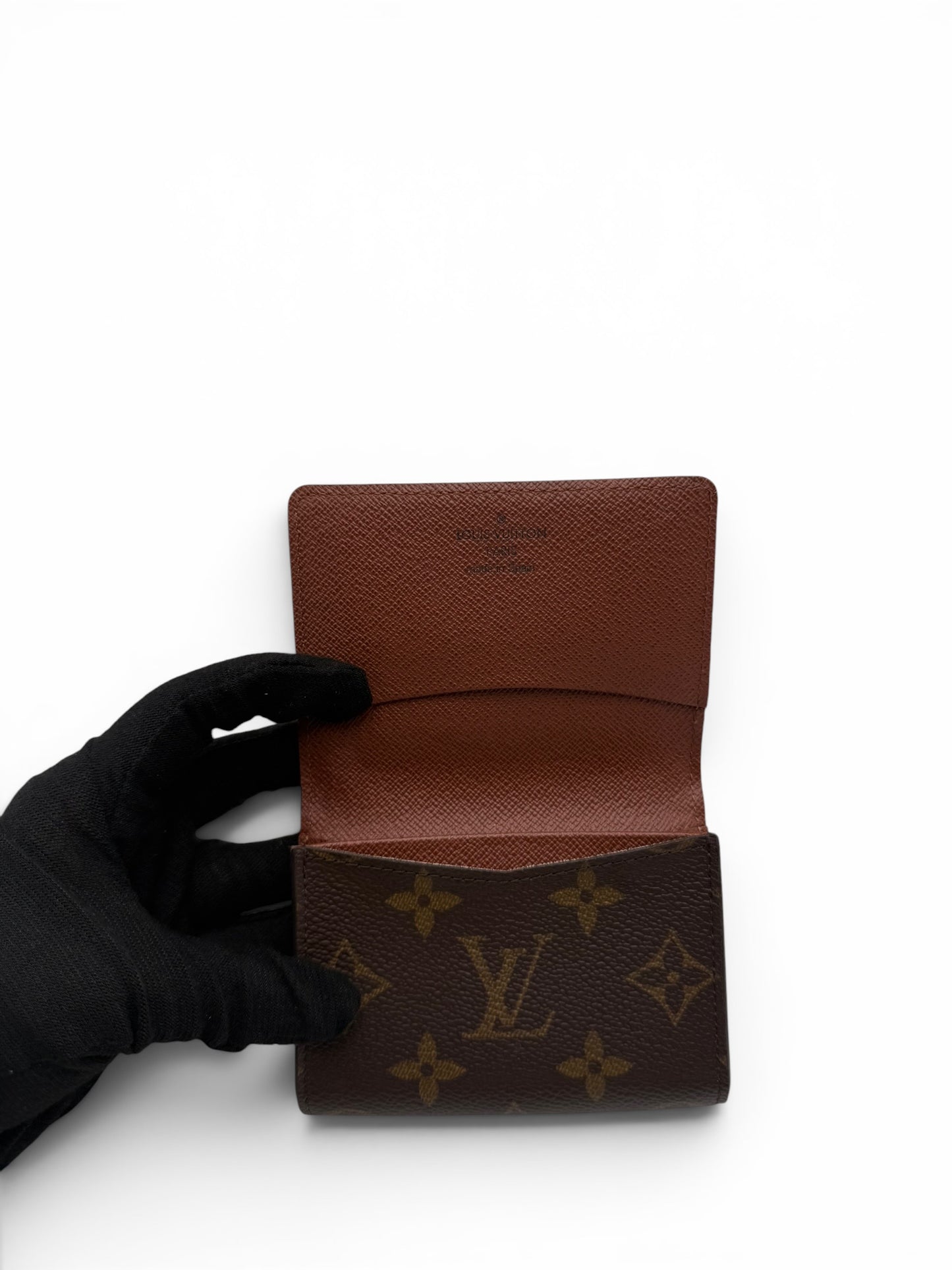 LOUIS VUITTON MONOGRAM CANVAS ENVELOPE BUSINESS CARD HOLDER