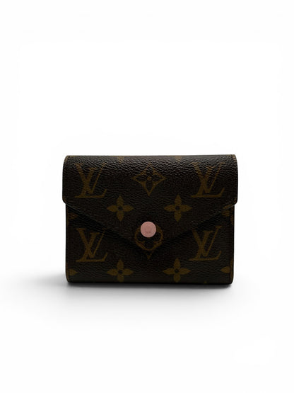 LOUIS VUITTON VICTORINE MONOGRAM SHORT WALLET ROSE BALLERINE