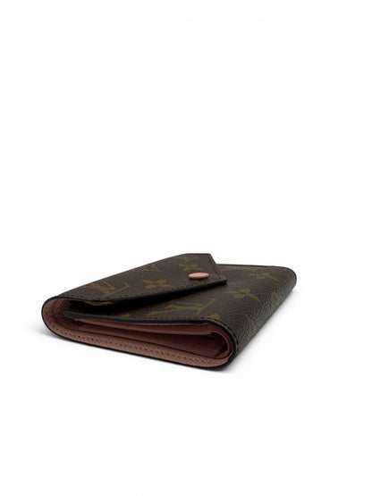 LOUIS VUITTON VICTORINE MONOGRAM SHORT WALLET ROSE BALLERINE