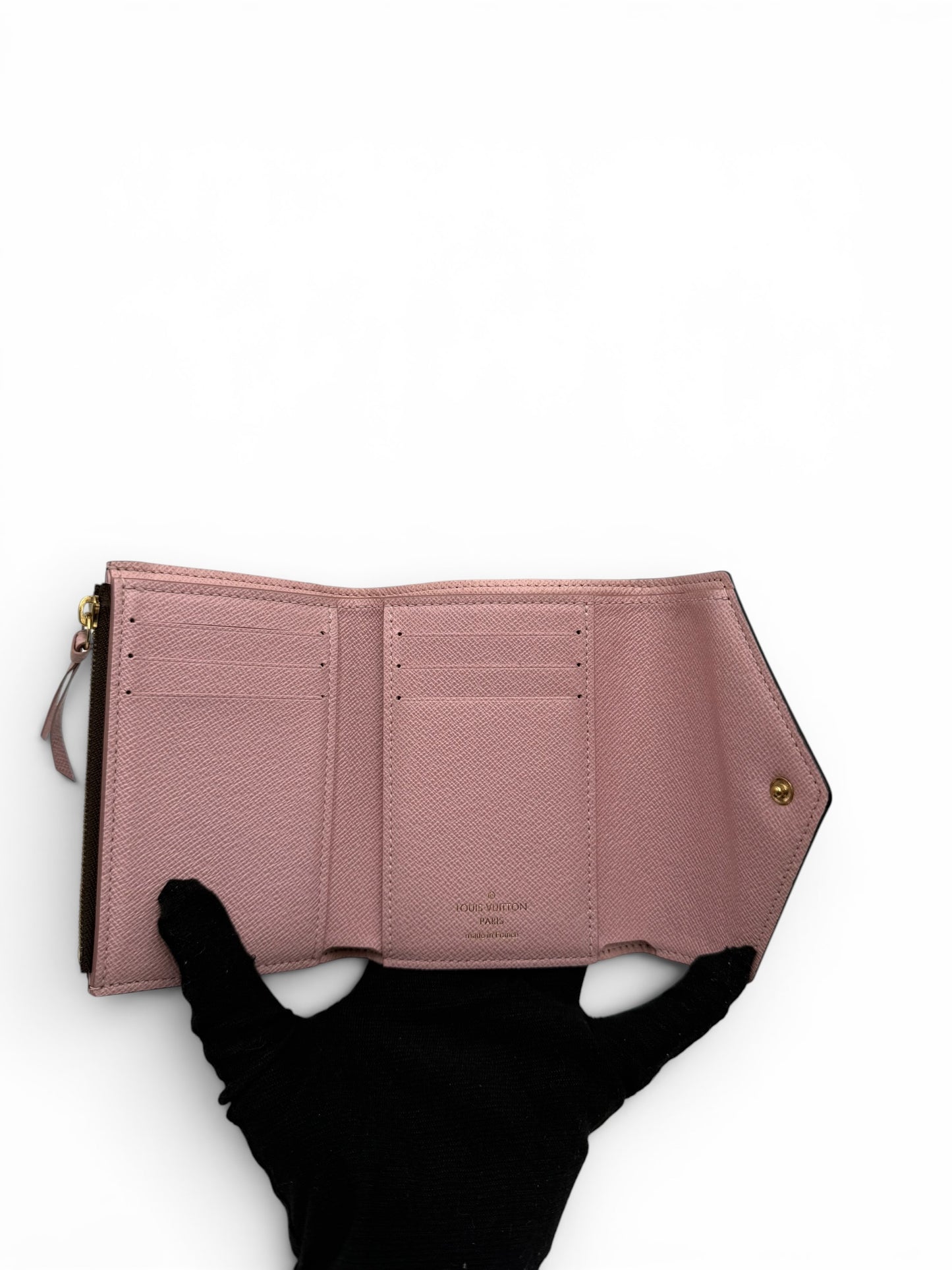 LOUIS VUITTON VICTORINE MONOGRAM SHORT WALLET ROSE BALLERINE