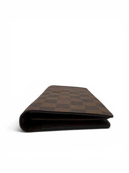 LOUIS VUITTON DAMIER EBENE BRAZZA WALLET