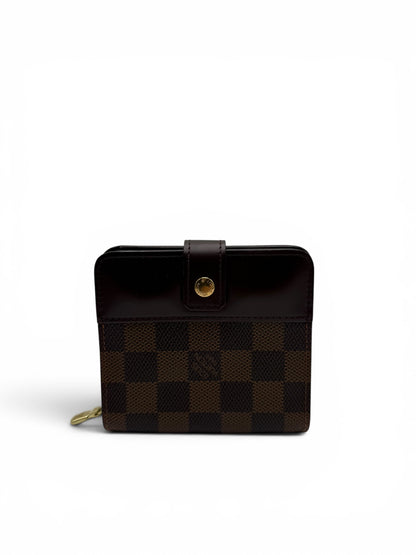 LOUIS VUITTON DAMIER EBENE COMPACT ZIP WALLET