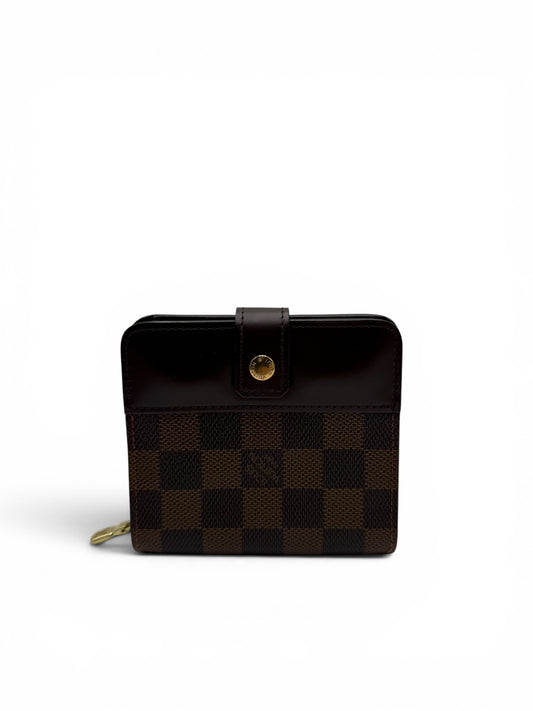 LOUIS VUITTON DAMIER EBENE COMPACT ZIP WALLET