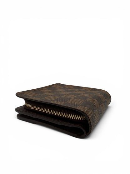 LOUIS VUITTON DAMIER EBENE COMPACT ZIP WALLET