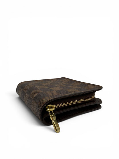 LOUIS VUITTON DAMIER EBENE COMPACT ZIP WALLET