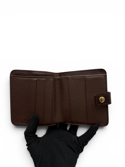 LOUIS VUITTON DAMIER EBENE COMPACT ZIP WALLET