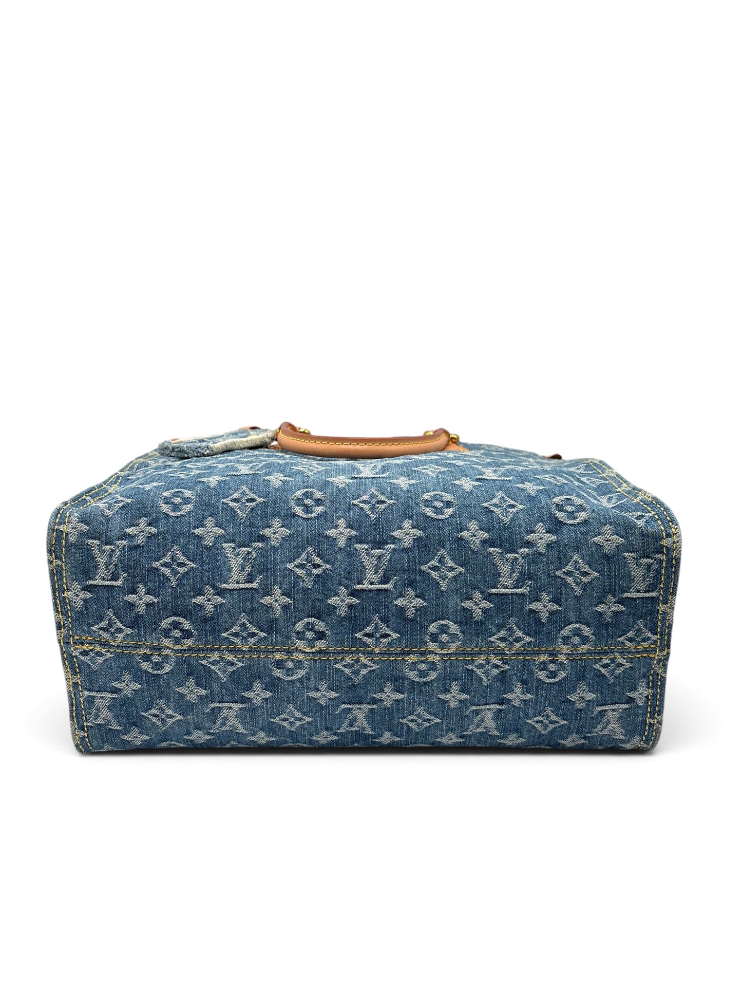 LOUIS VUITTON MONOGRAM DENIM MM TOTE BLUE