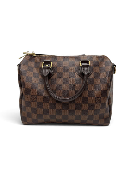 LOUIS VUITTON DAMIER EBENE SPEEDY BANDOULIERE 25