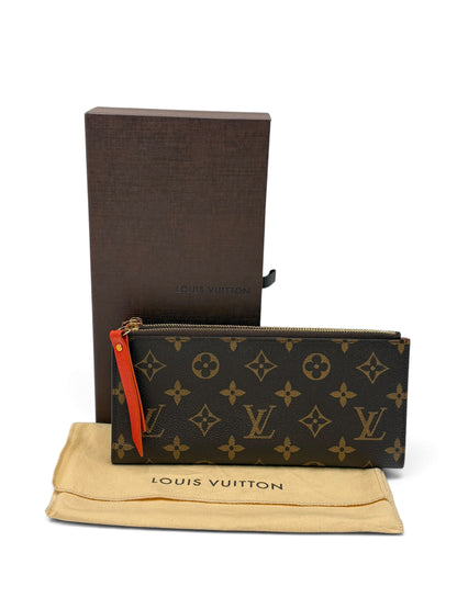 LOUIS VUITTON MONOGRAM ADELE WALLET ORANGE