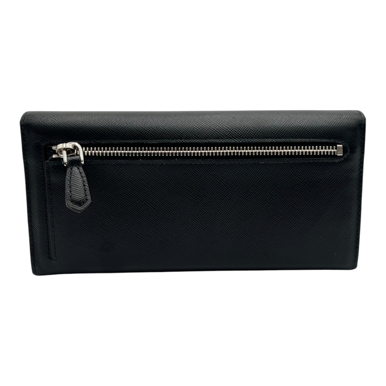 PRADA SAFFIANO LEATHER LONG WALLET BLACK