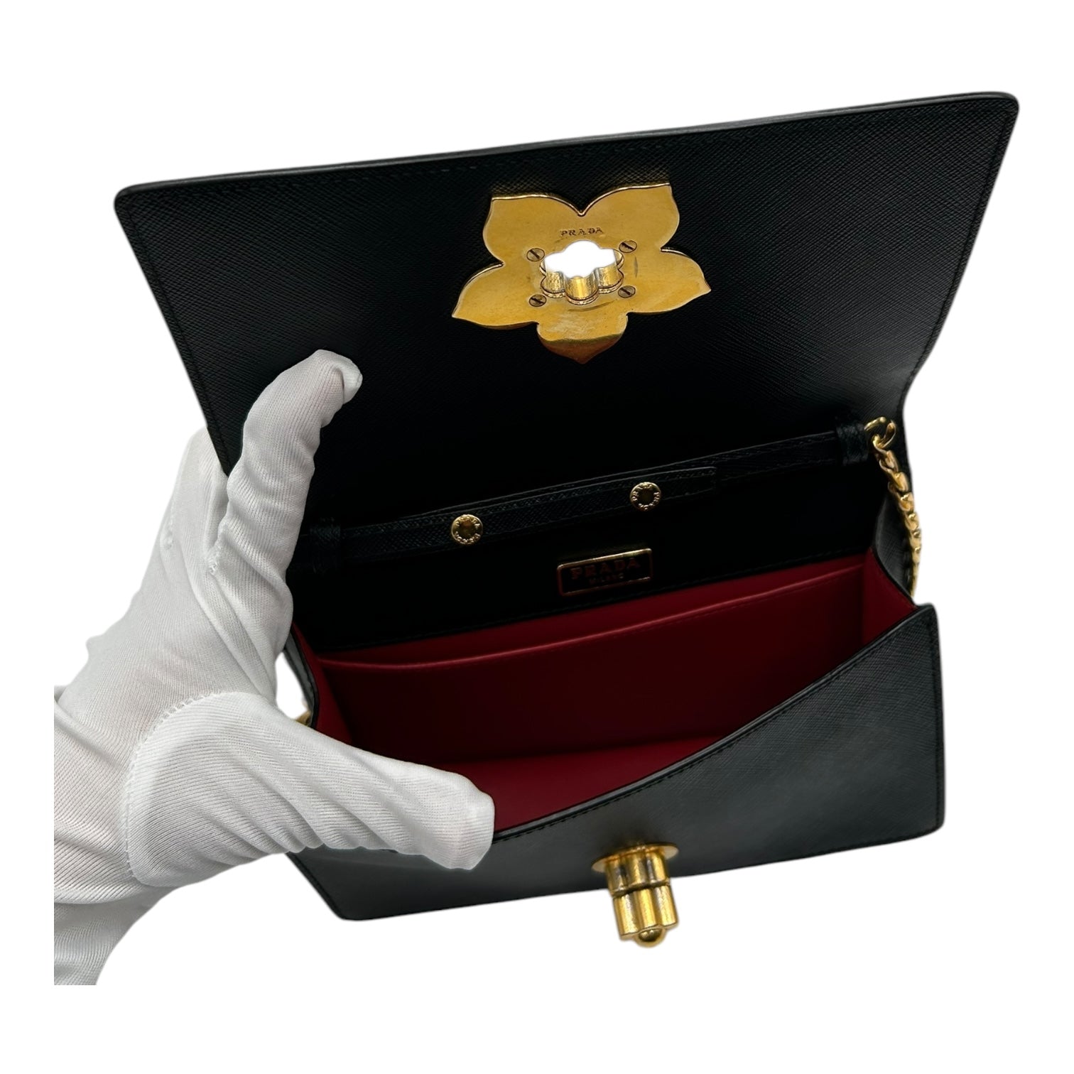 PRADA COROLLE CROSSBODY BLACK