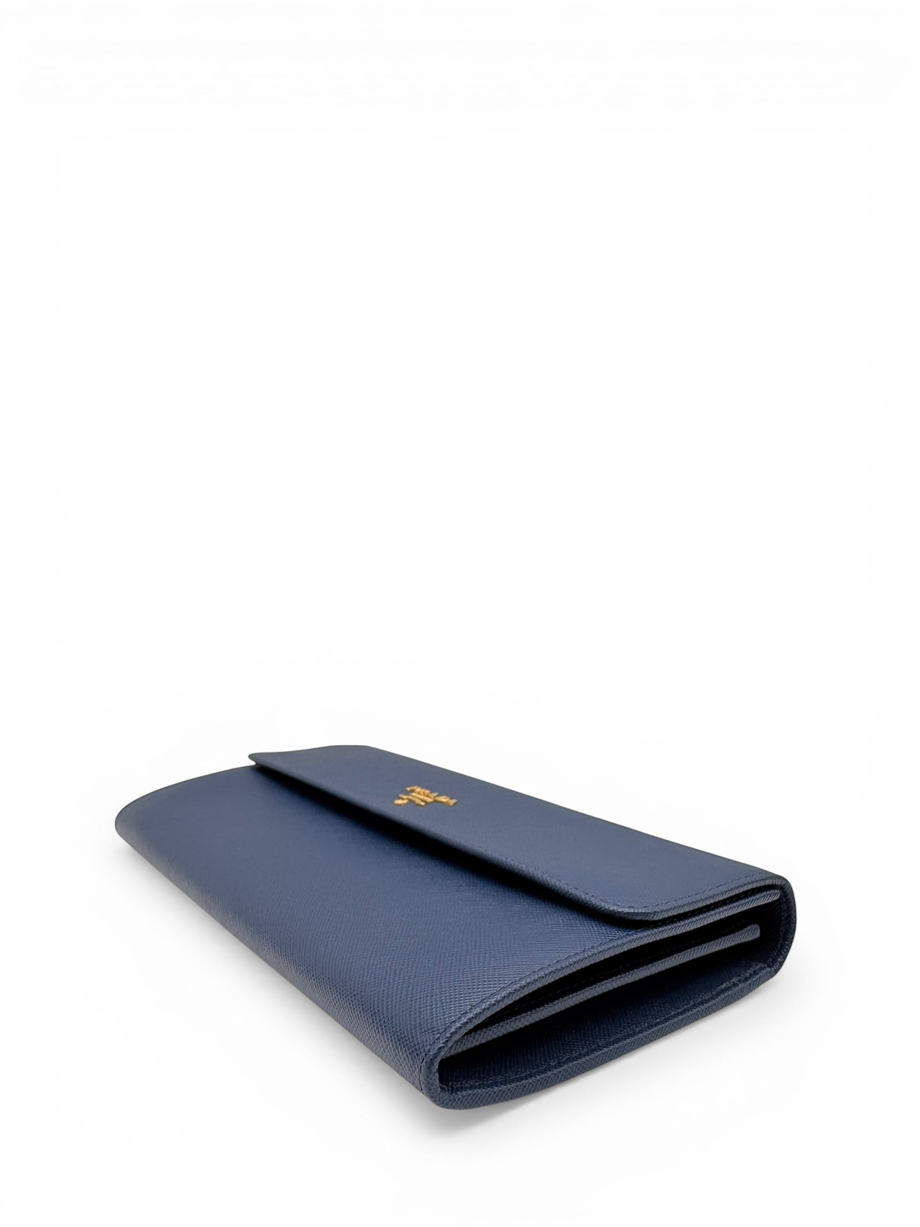 PRADA BLUE SAFFIANO CLUTCH