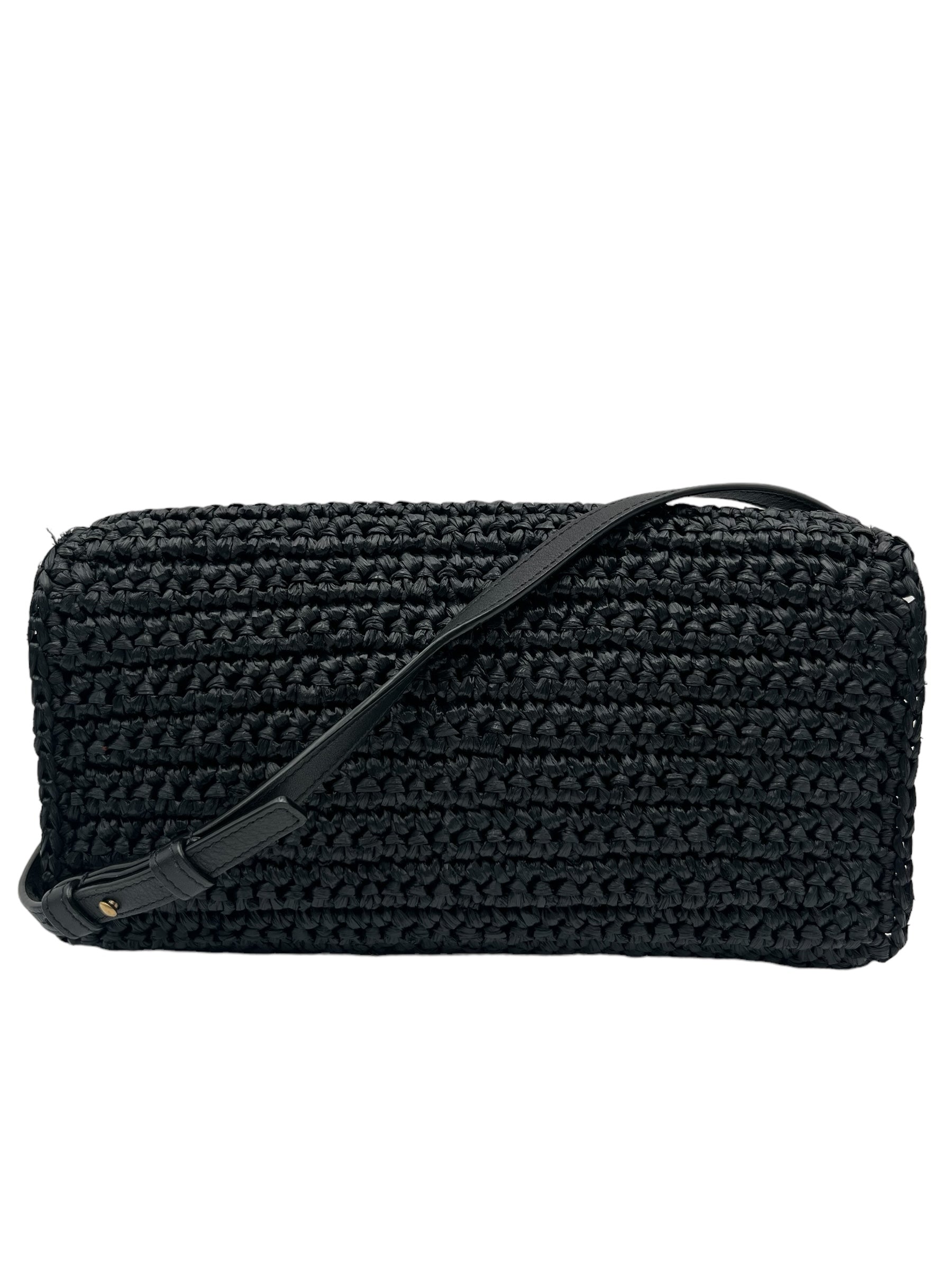 YSL KATE 99  TASSEL SHOULDER BAG IN RAFFIA