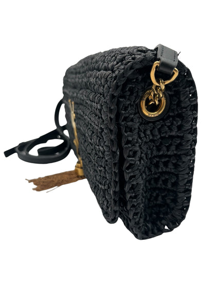 YSL KATE 99  TASSEL SHOULDER BAG IN RAFFIA