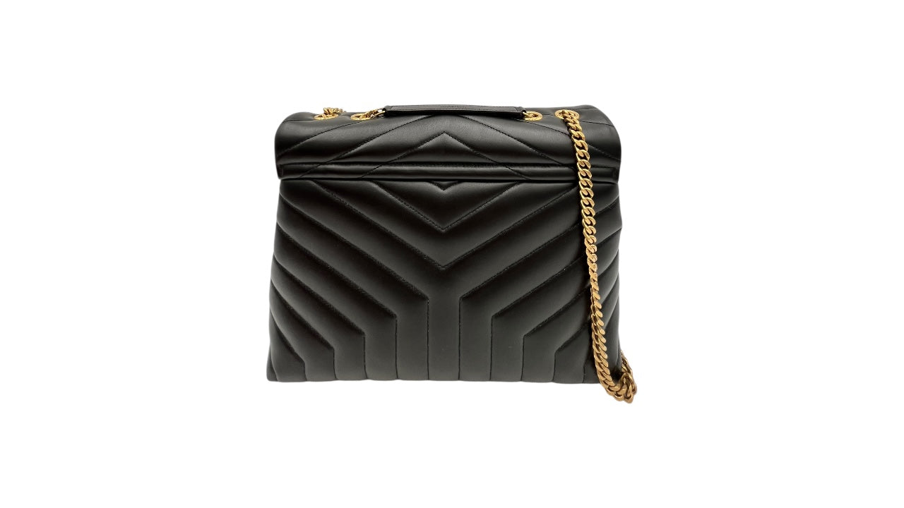 YSL LOULOU LARGE BLACK SHOULDER BAG
