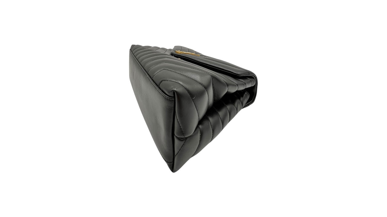 YSL LOULOU LARGE BLACK SHOULDER BAG