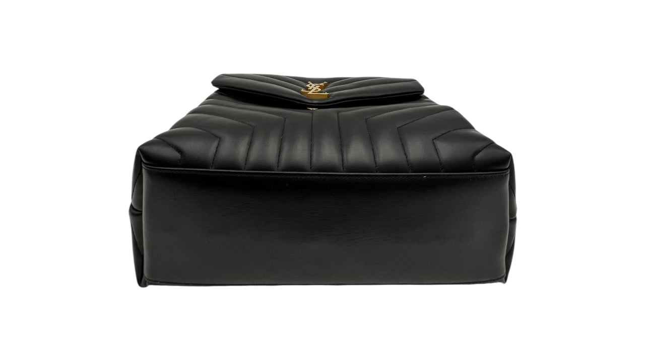 YSL LOULOU LARGE BLACK SHOULDER BAG