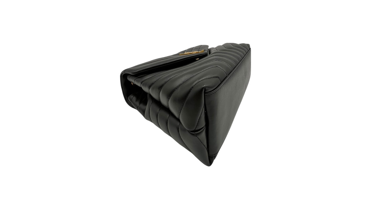 YSL LOULOU LARGE BLACK SHOULDER BAG