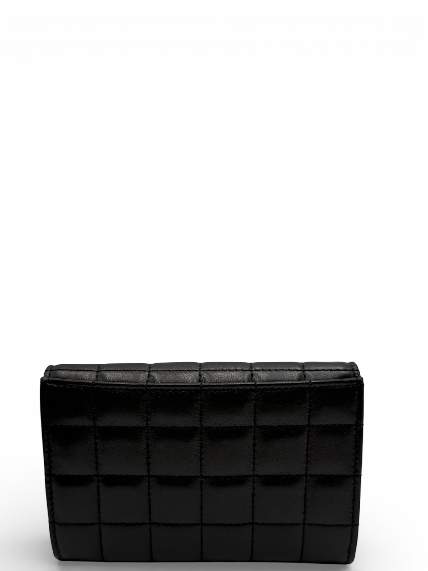 YSL BLACK LAMBSKIN SHORT WALLET