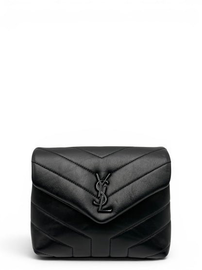 YSL TOY LOULOU BLACK SHOULDER BAG