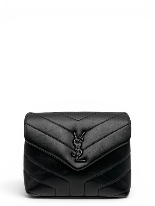 YSL TOY LOULOU BLACK SHOULDER BAG