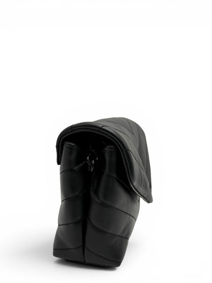 YSL TOY LOULOU BLACK SHOULDER BAG